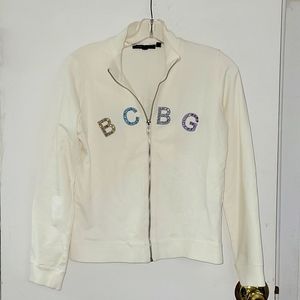 BCBG White Athletic Jacket New without tags